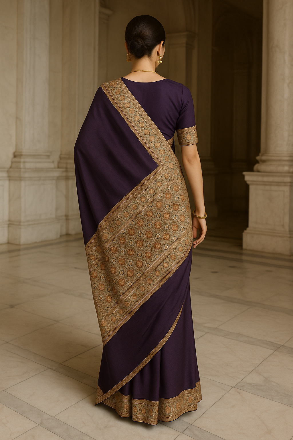 Malai Silk Saree with Banarasi Silk Blouse" clearly states both fabrics